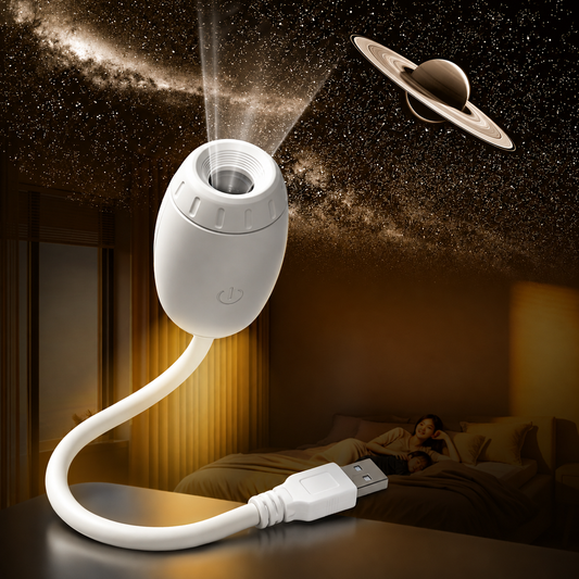 Starlight Galaxy Projector USB Rechargeable Night Lamp